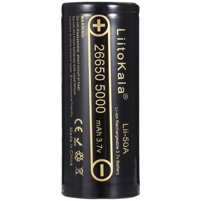 Akumulatorki 26650 5000 mAH LIITOKALA Lii-50A (2 szt.)