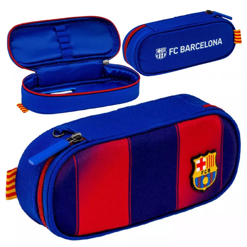 Astrabag Piórnik Jednokomorowy Saszetka Etui Na Przybory Szkolne FC Barcelona