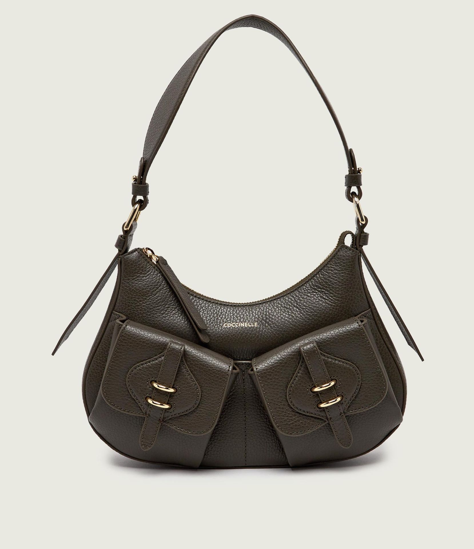 Coccinelle Skórzane hobo Coccinelle Mavery Pocket