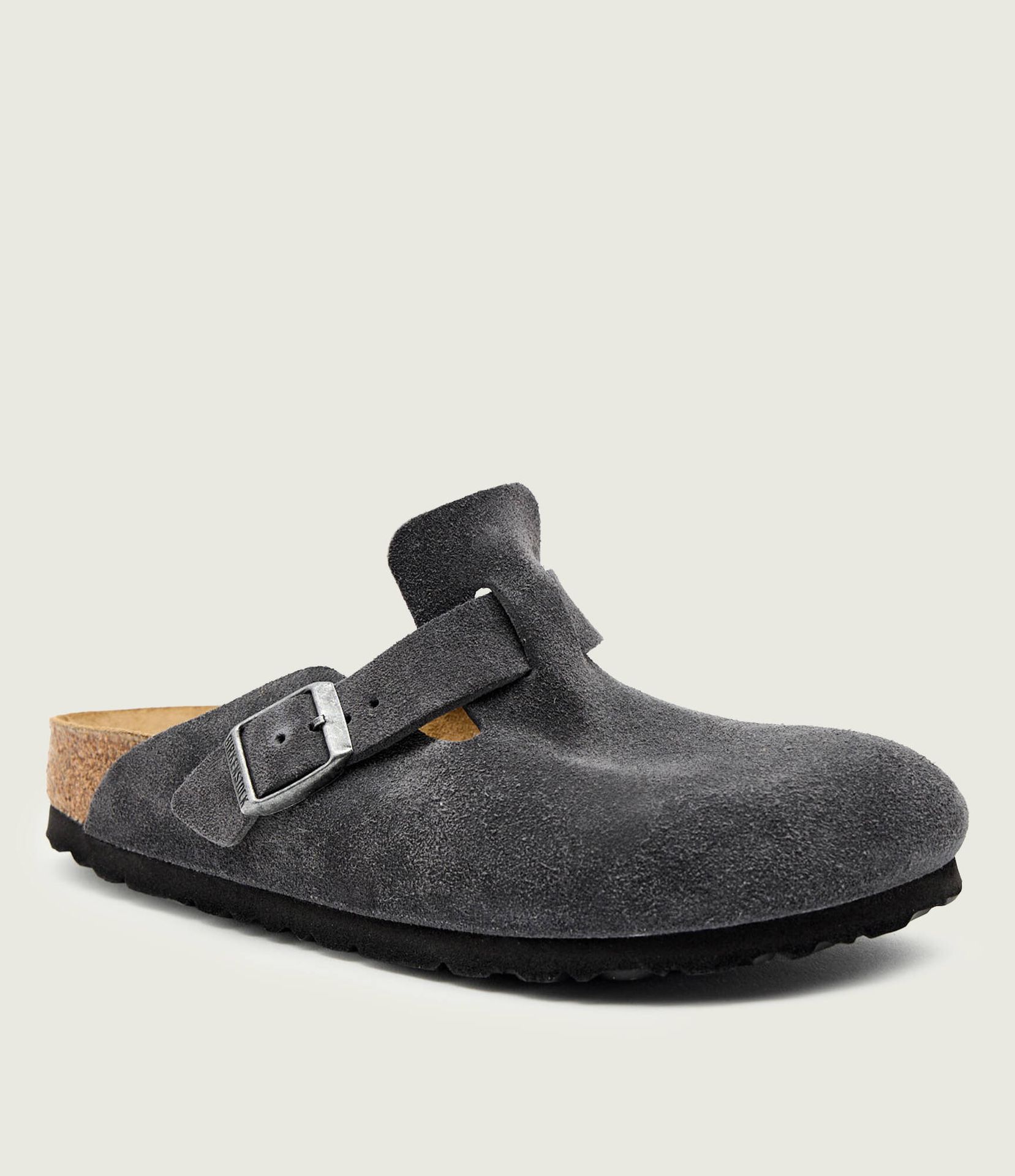 Birkenstock Mule Boston narrow fit zamsz