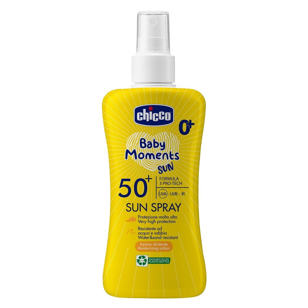 CHICCO Baby Moments Sun spray do opalania SPF50+ 150ml
