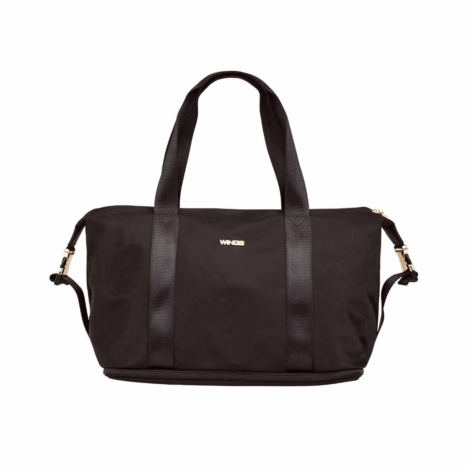 Torba z poszerzanym dnem Wings Rosella, 15/25 l, czarna