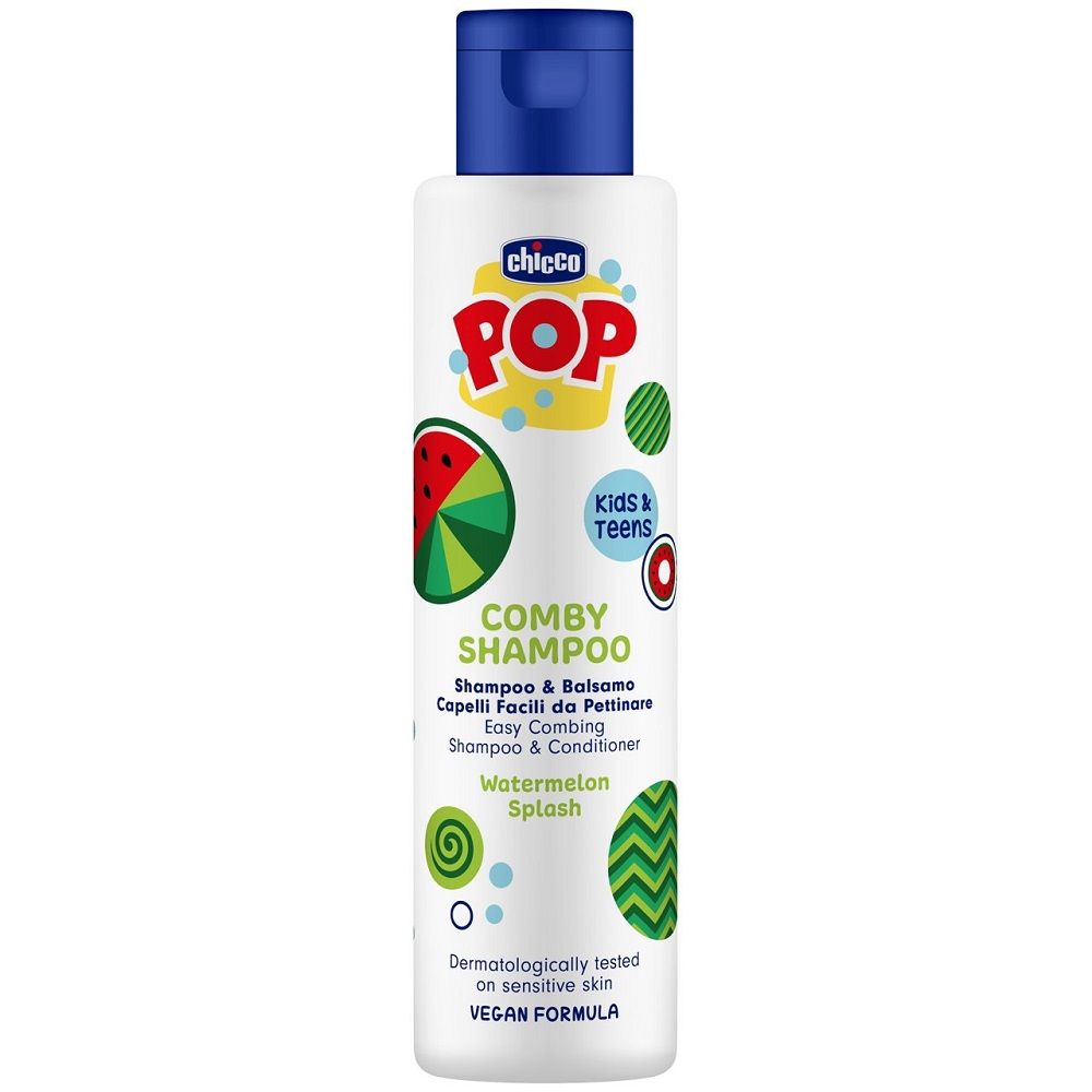 CHICCO Pop Comby Shampoo And Conditioner szampon i odżywka w jednym Watermelon Splash 250ml