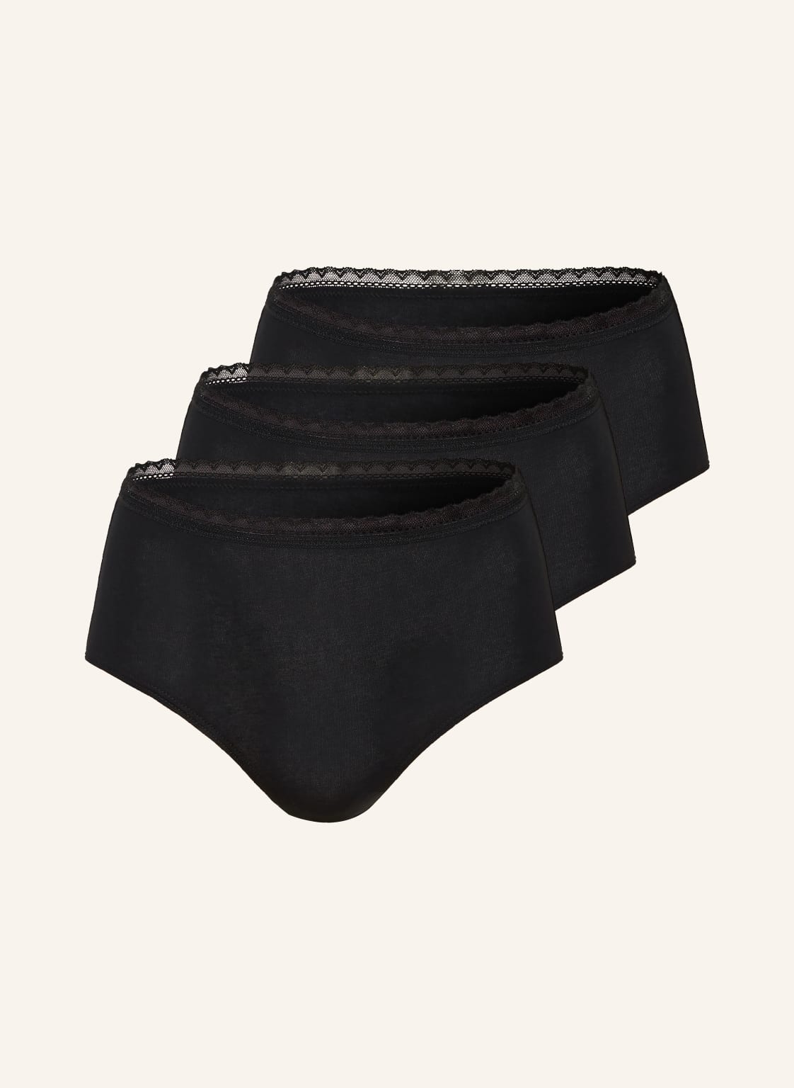 Schiesser Zestaw 3 Par Slipów Modern Multipacks schwarz