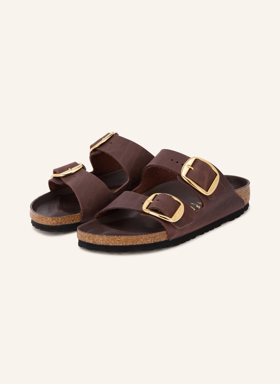Birkenstock Klapki Airzona Big Buckle braun