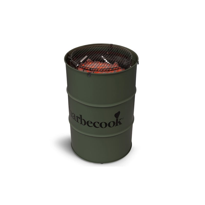 GRILL WĘGLOWY BARBECOOK EDSON MILITARY ŚREDNICA RUSZTU 47.5cm BECZKA EMALIA