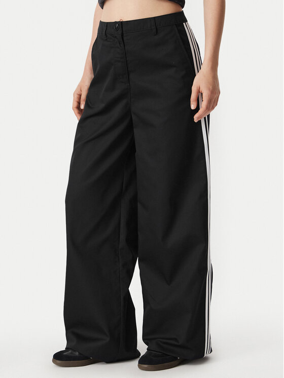 adidas Spodnie materiałowe Tailored KS9370 Czarny Loose Fit