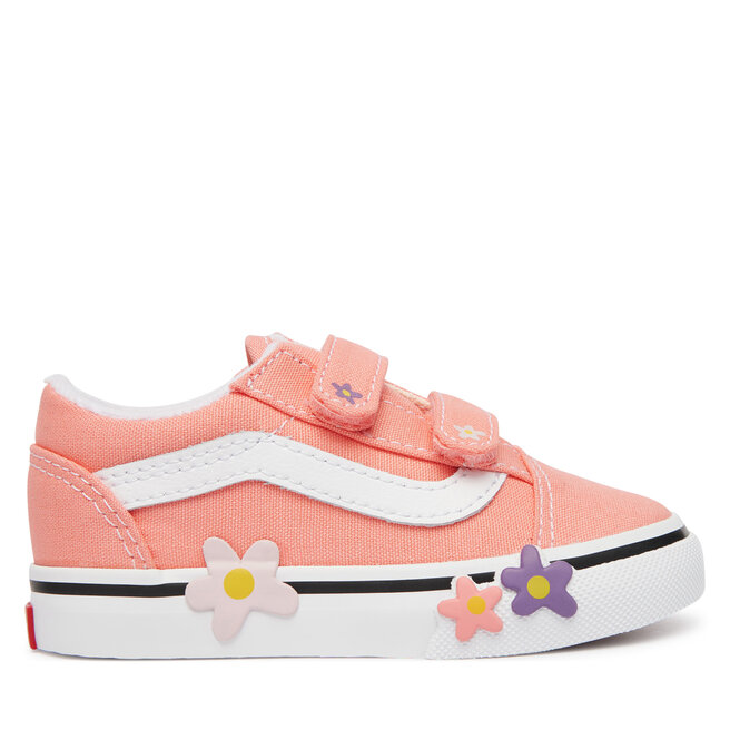 Tenisówki Vans Old Skool V Flower VN000Z5XGSB1 Koralowy