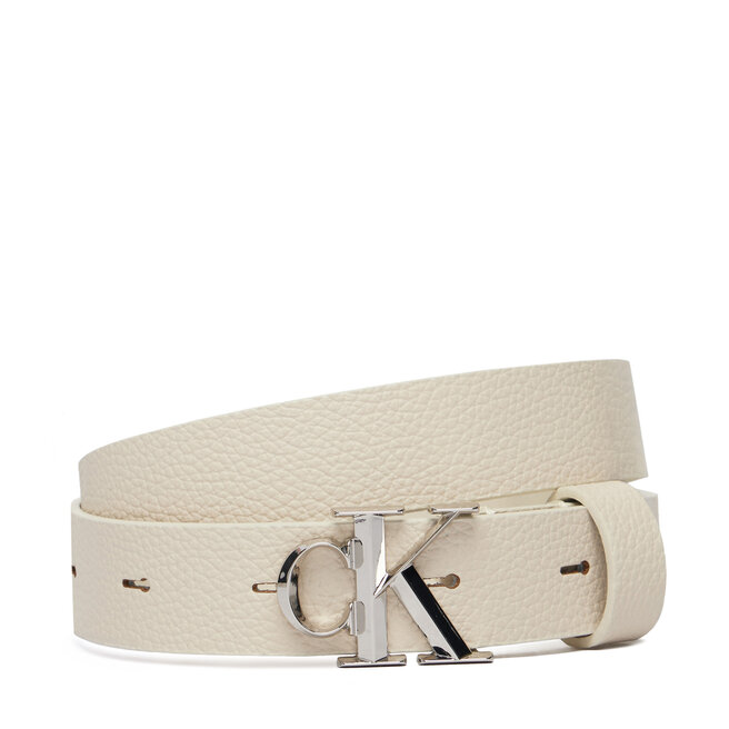 Pasek Damski Calvin Klein Facet Ck Buckle Pebble LV04F7060G Szary