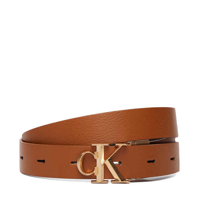 Pasek Damski Calvin Klein Facet CK Pebble LV04F7044G Brązowy