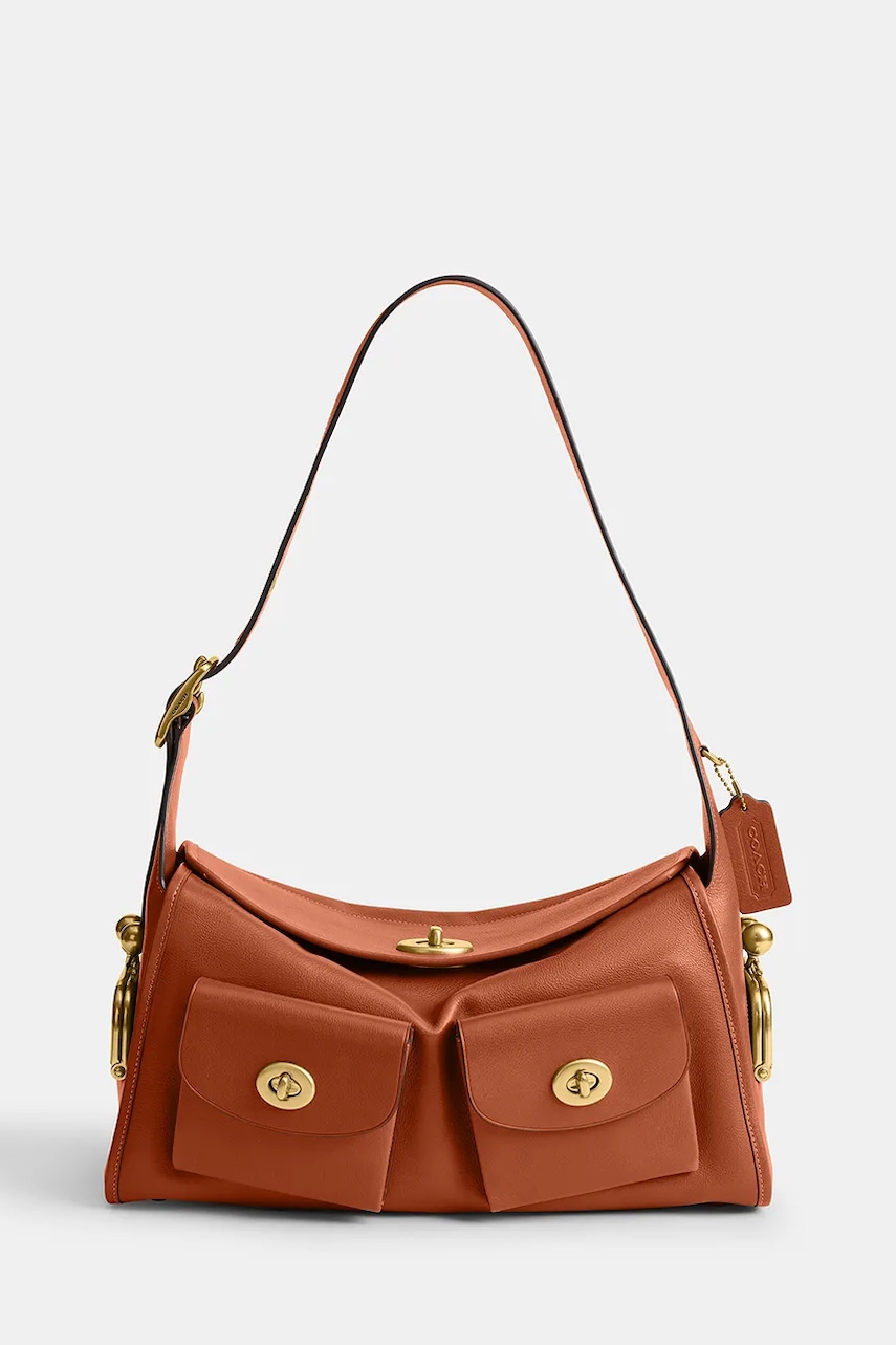 Coach Turnlock Haversack Bag torebka hobo damska skórzana