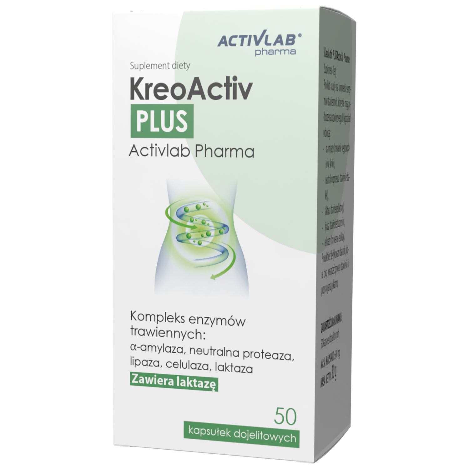 Activlab Pharma KreoActiv Plus, 50 kapsułek dojelitowych