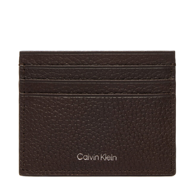 Etui na karty kredytowe Calvin Klein LV04D1060G Brązowy ciemny