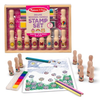 Zestaw kreatywny MELISSA&DOUG Drewniane stempelki 6073606 20152838