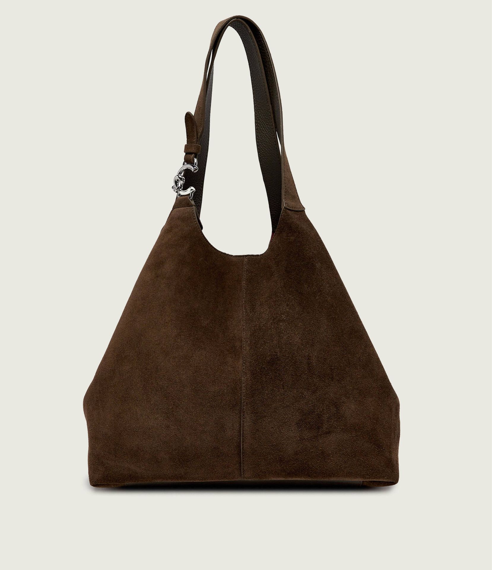 Coccinelle Shopperka + saszetka Coccinelle C-Easy zamsz