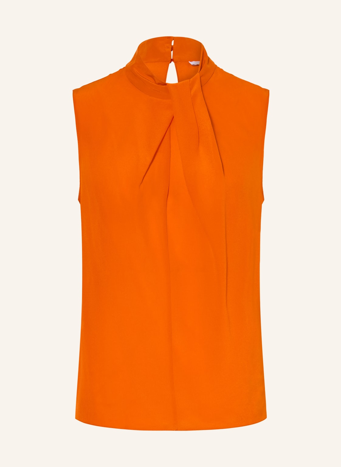 Patrizia Pepe Top Koszulowy Z Jedwabiu orange