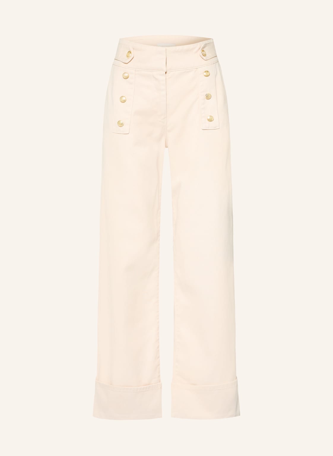 Claudie Pierlot Jeansy Wide Leg beige