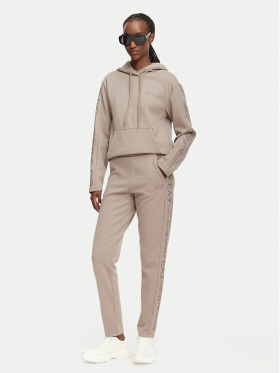 EA7 Emporio Armani Dres 7W000116 AF10443 U6100 Beżowy ciemny Regular Fit