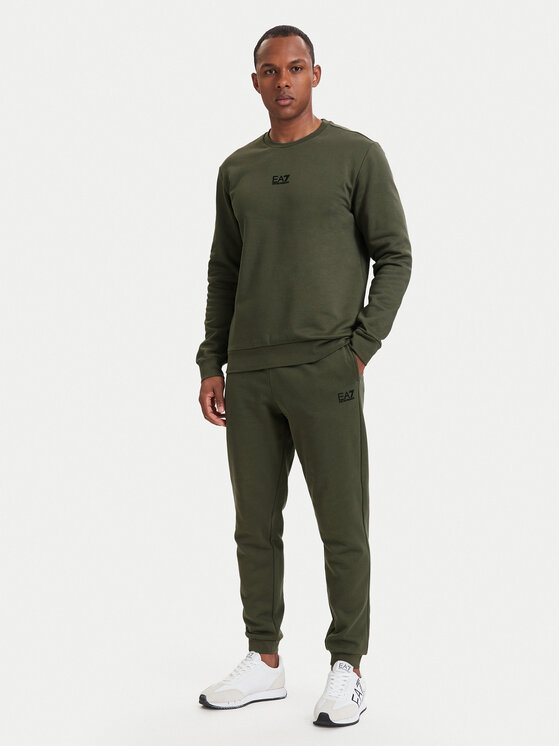 EA7 Emporio Armani Dres 8NPV66 PJVTZ U7014 Zielony ciemny Regular Fit