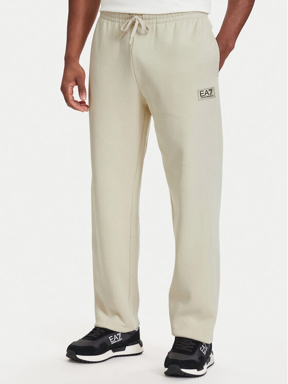 EA7 Emporio Armani Spodnie dresowe 7M002235 AF21822 U1079 Beżowy jasny Regular Fit