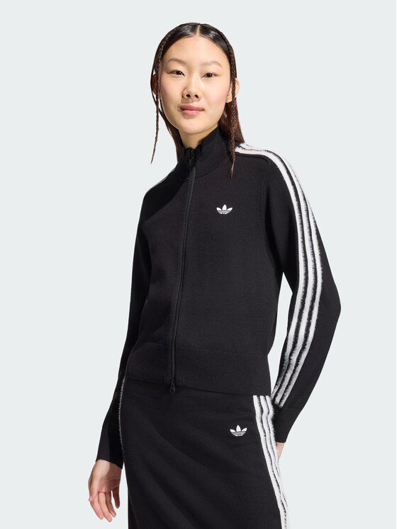 adidas Kardigan Firebird KS7366 Czarny Slim Fit