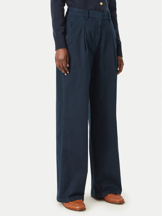 Tommy Jeans Spodnie materiałowe DW0DW21698 Granatowy Wide Leg