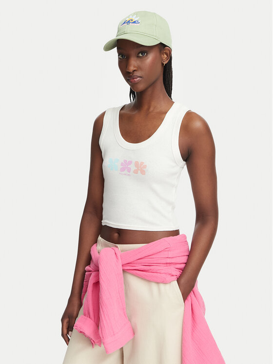 Billabong Top Block Party EBJZT00442 Biały Regular Fit