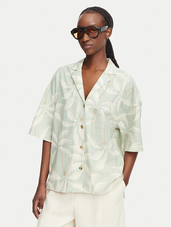 Billabong Koszula Beach Side 24B041501 Zielony jasny Relaxed Fit