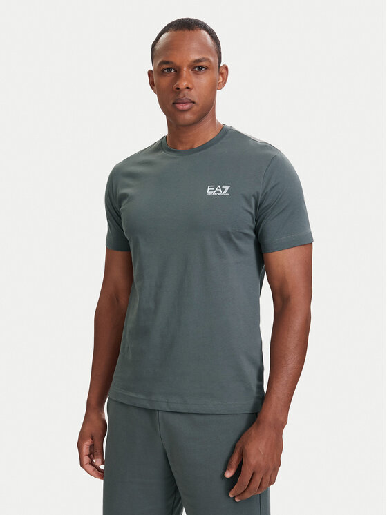 EA7 Emporio Armani T-Shirt 8NPT25 PJVPZ U8085 Szary Regular Fit