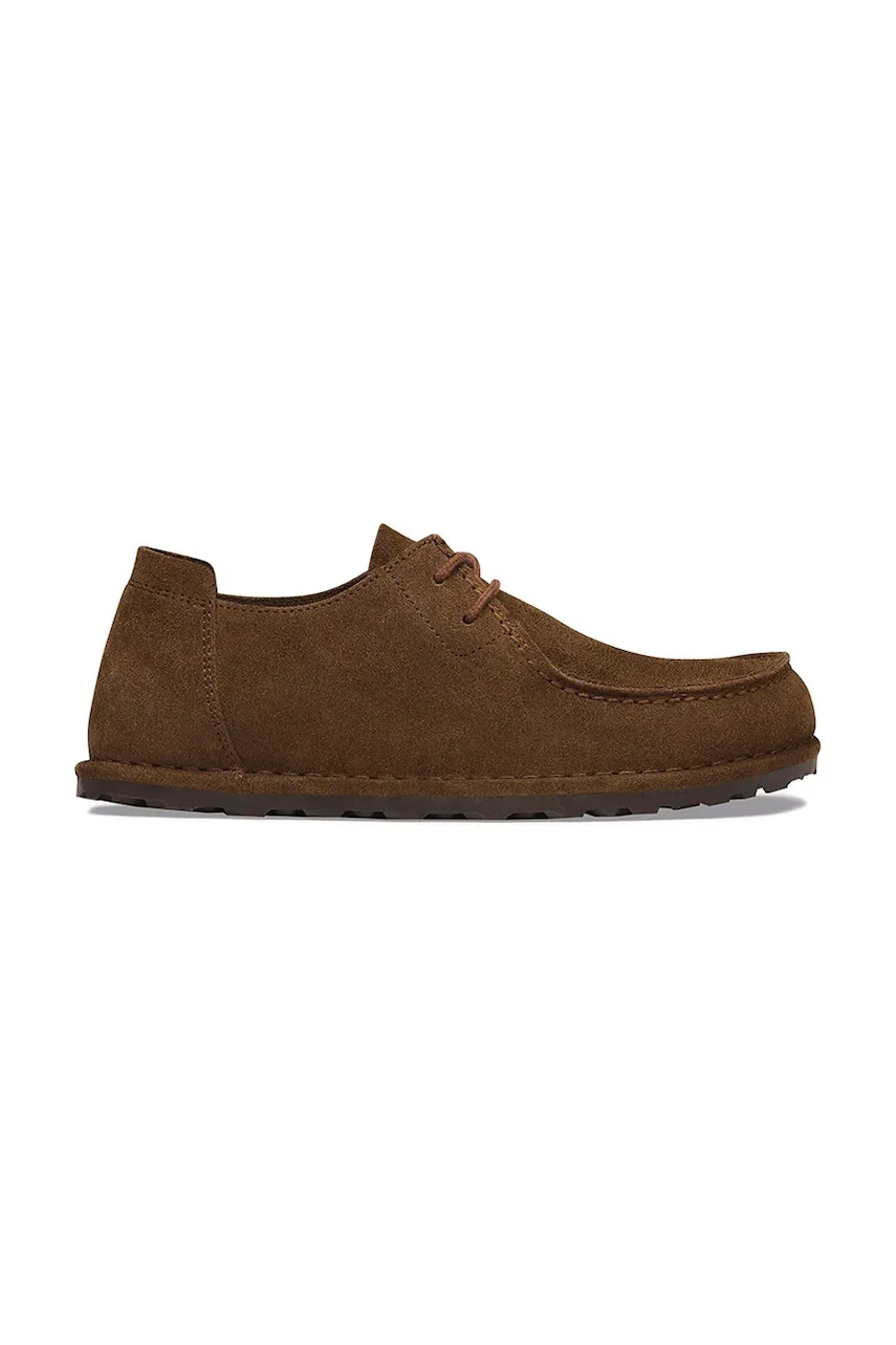 Męskie Birkenstock Utti Lace Suede Leather półbuty zamszowe