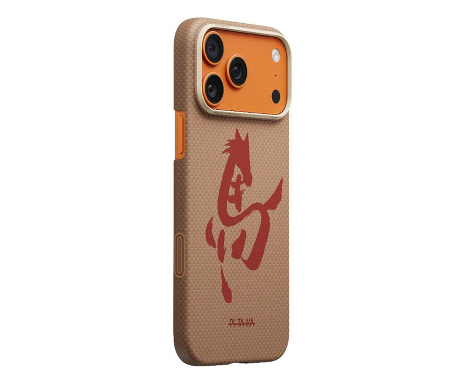 PITAKA Edge Case do iPhone 17 Pro Ink Horse Gold & Jade HR1705P
