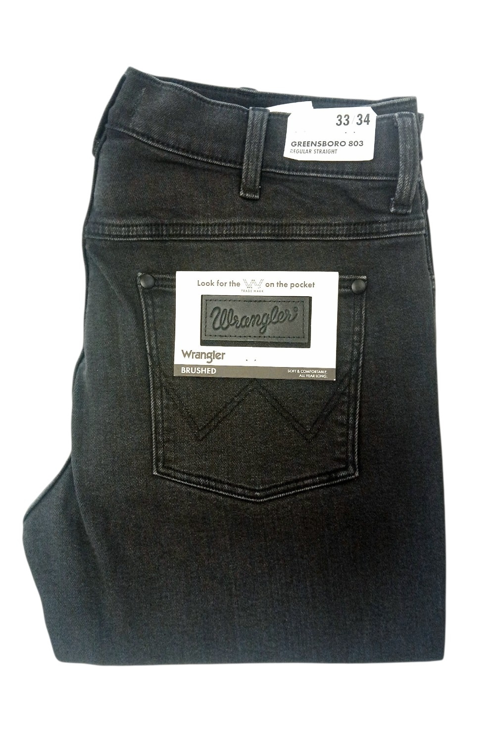 WRANGLER GREENSBORO 803 REGULAR STRAIGHT ASHLEY JEANSY MĘSKIE