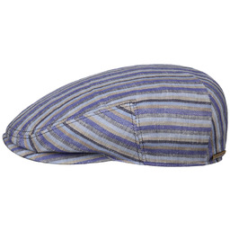 Kaszkiet Kent Docado Stripe by Stetson, niebiesko-szary, M (56-57 cm)