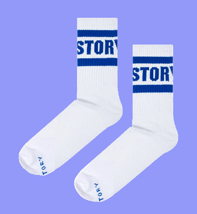 Skarpetki Froty Soxstory All Blue On White