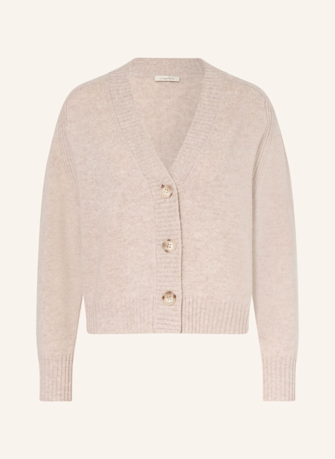 Lilienfels Kardigan Z Kaszmiru beige
