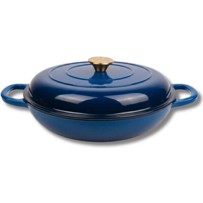 Garnek żeliwny HAGE DN30-blue 3L