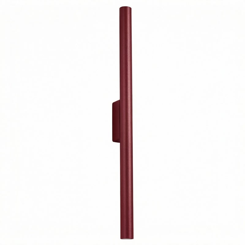 Kinkiet ścienny minimalistyczny burgundowy smukła tuba góra dół 2xG9 8W PASTELO Sollux Lighting