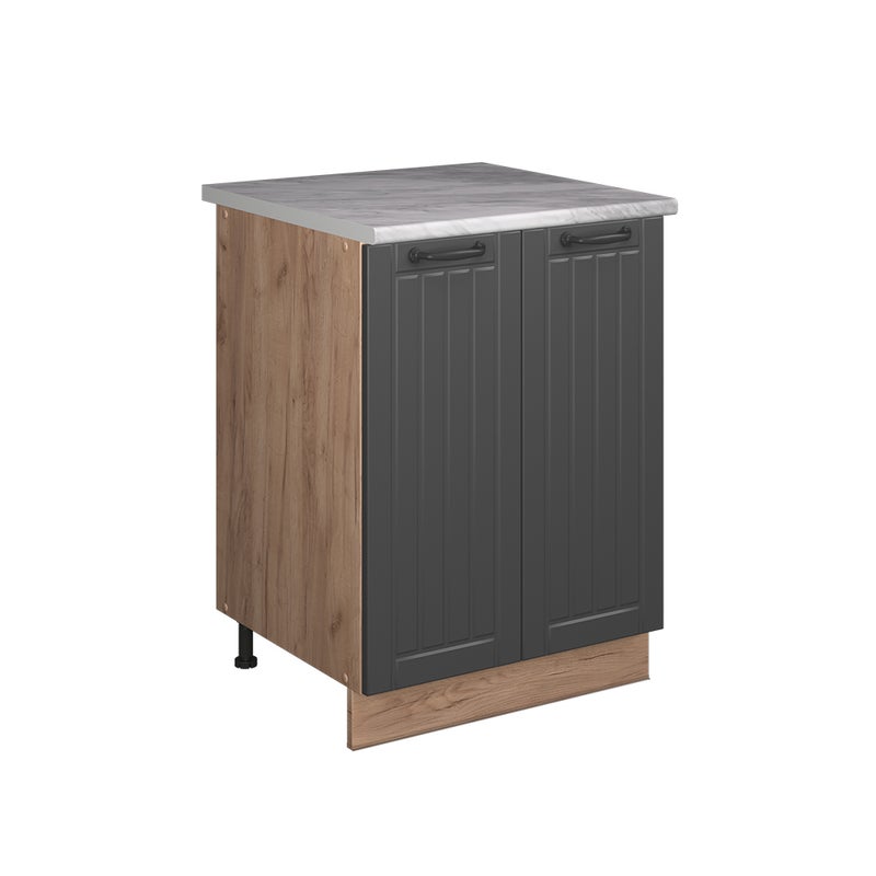 Vicco Szafka pod zlew Fame-Line, Ciemnoszary/Dąb goldkraft, 60 cm