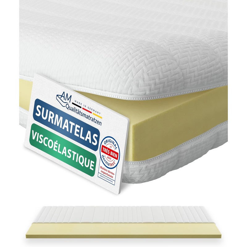 Nakładka na materac Visco 90x200cm z pianki memory