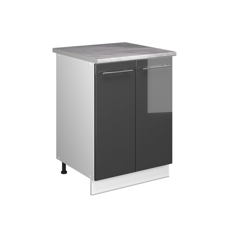 Vicco Szafka pod zlew Fame-Line, Antracyt połysk/Biały, 60 cm