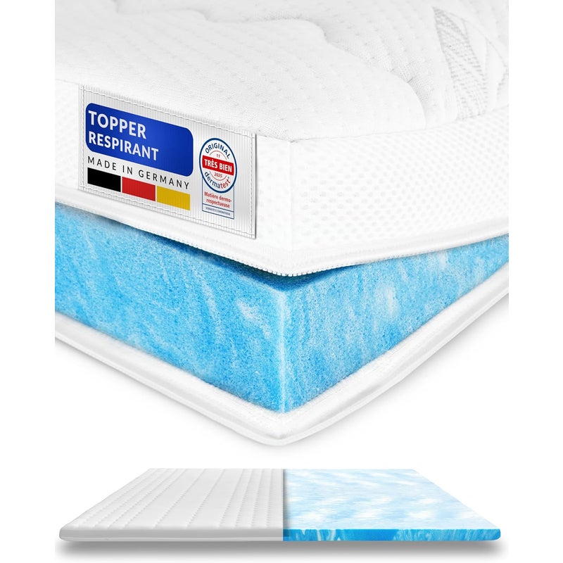 Nakładka antyperspiracyjna na materac Hypersoft 100x220cm z pokrowcem Tencel