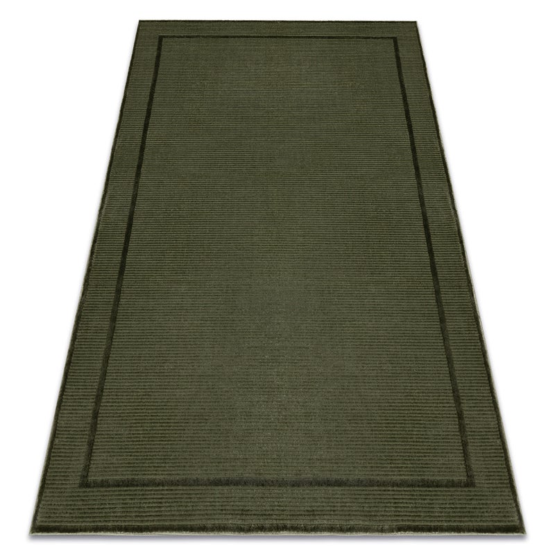 Dywan AURA J2659A zielony - Ramka, linie strukturalny, nowoczesny 160x220 cm