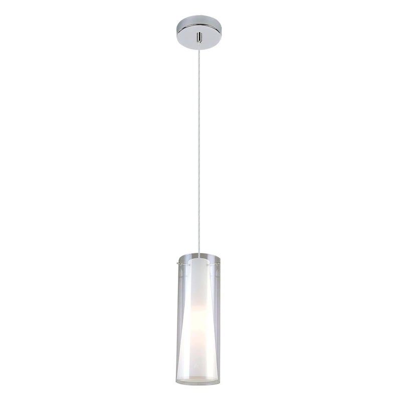 Lampa sufitowa wisząca Carole chromowana przezroczysty 1xE27x60W nowoczesna wym: 120 x 11 x 11 cm szkło Italux