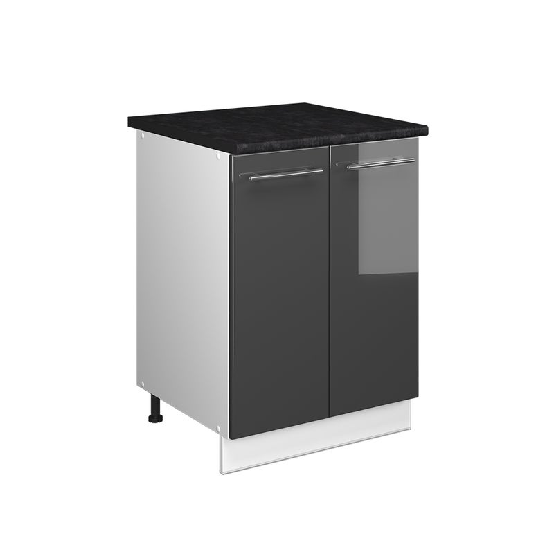Vicco Szafka pod zlew Fame-Line, Antracyt połysk/Biały, 60 cm