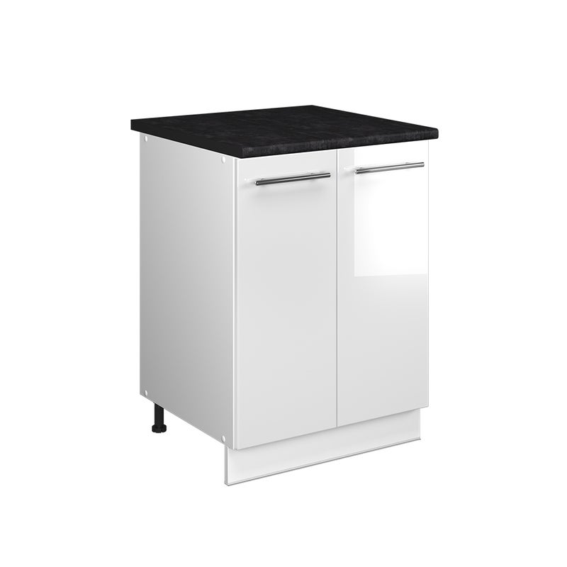 Vicco Szafka pod zlew Fame-Line, Biały wysoki połysk/Biały, 60 cm