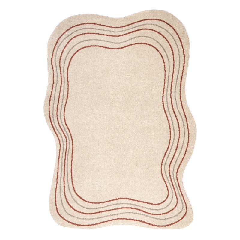 Dywan FUSION 5707 krem / terakota Shape - Abstrakcja, nowoczesny, abstrakcyjny, nieregularny 200x290 cm