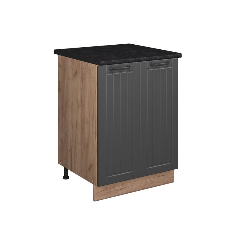 Vicco Szafka pod zlew Fame-Line, Ciemnoszary/Dąb goldkraft, 60 cm