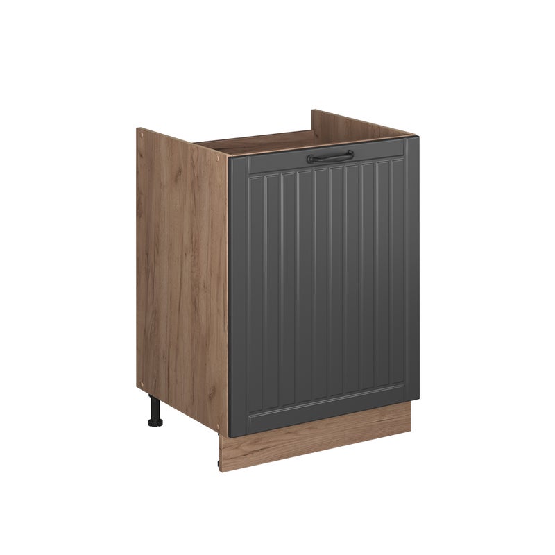 Vicco Szafka pod zlew Fame-Line, Ciemnoszary/Dąb goldkraft, 60 cm