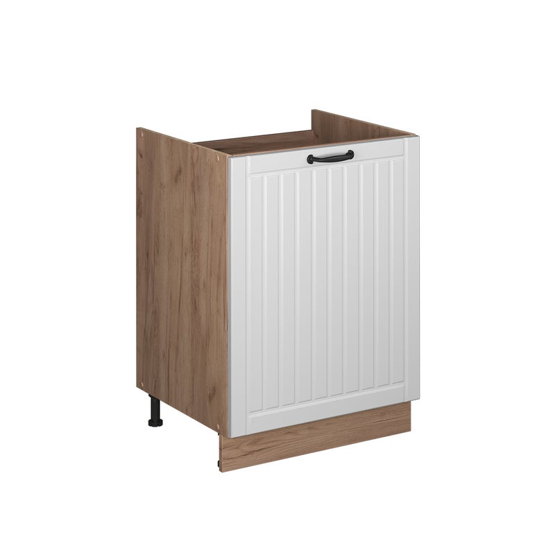 Vicco Szafka pod zlew Fame-Line, Biały rustykalny/Dąb goldkraft, 60 cm