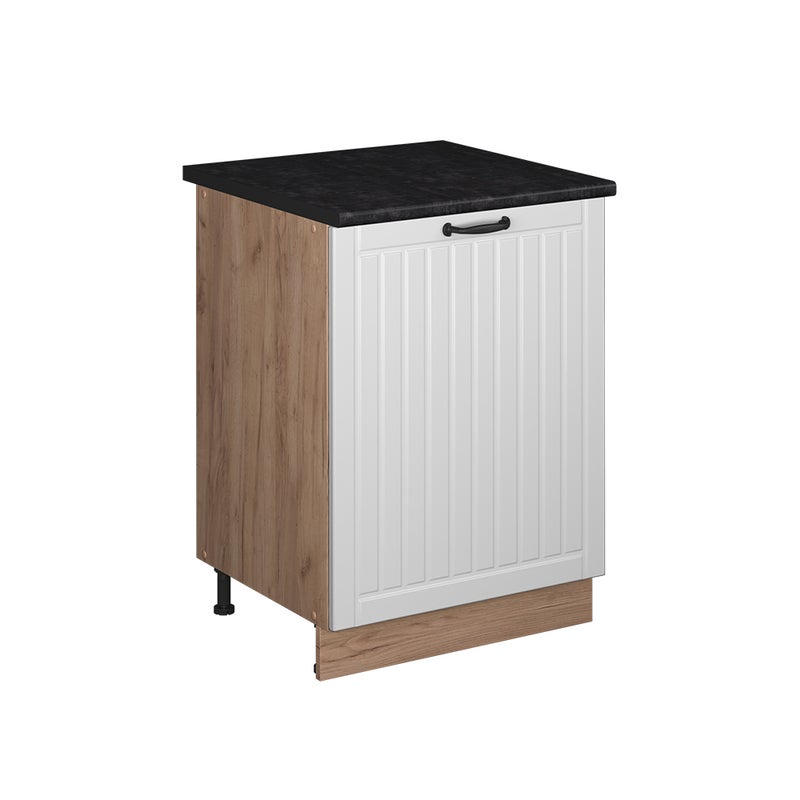 Vicco Szafka pod zlew Fame-Line, Biały rustykalny/Dąb goldkraft, 60 cm